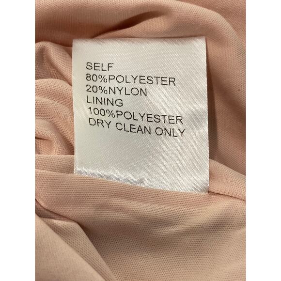 Tadashi Shoji Curie Off Shoulder Sparkly Metallic Dress Sz 8 in Petal Pink NWT - Picture 8 of 8